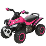 No Power Quad Toddler Ride On Car Foot-to-floor Sliding | Pink