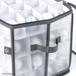 Christmas Ornament Storage Box With 112 Bauble Capacity | Grey