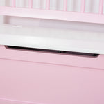 2 In 1 Wooden Toy Box, Seat Bench Storage Chest W/ Pneumatic Rod | Pink