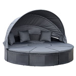 Garden Daybed Set W/ Round Sofa - Furnitur