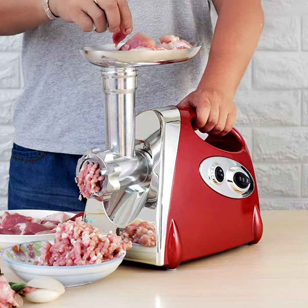 2800w Electric Meat Grinder Meat Mincer Machine & Sausage Stuffer Stainless Steel Meat Mincers | Red