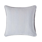 Cotton Rajput Ribbed Cushion Cover | 45cm x 45cm | Silver Grey