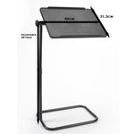 Height Adjustable C Shaped Pivot Table | Black