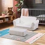 Kids Sofa 2 Seater Childrens Armchair Furniture Bedroom Playroom | White