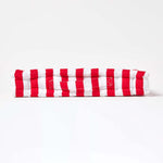Cotton Thick Striped Floor Cushion | 50cm x 50cm | Red