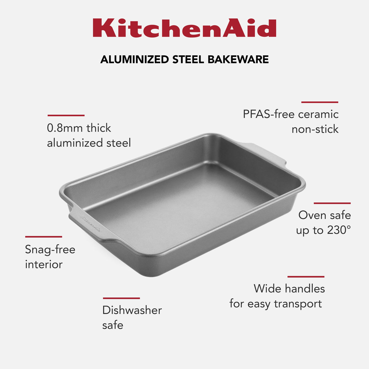 KitchenAid Cookware Metal Bakeware Cake Pan