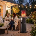 Gas Patio Heater, 11 Kw Portable Propane Outdoor Heater, Black