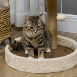 44cm Cat Tree With Sisal Cat Scratching Post, Toy Ball - Brown
