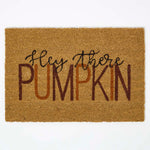 Set Of 2 Autumn Pumpkin Coir Doormats, 60 X 40 Cm