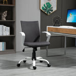 Linen Swivel Office Chair Task | Dark Gray