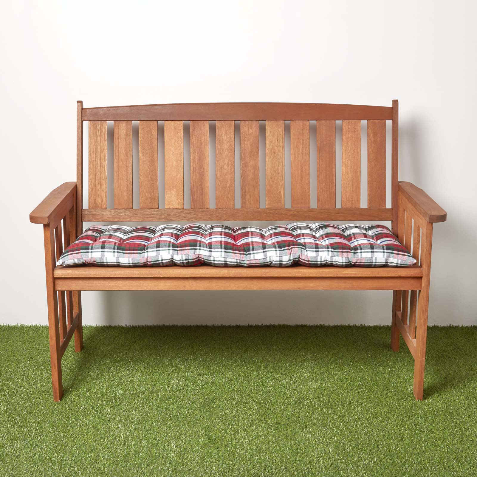 Tartan Check Bench Cushion 2 & 3 Seater | 2 | Red