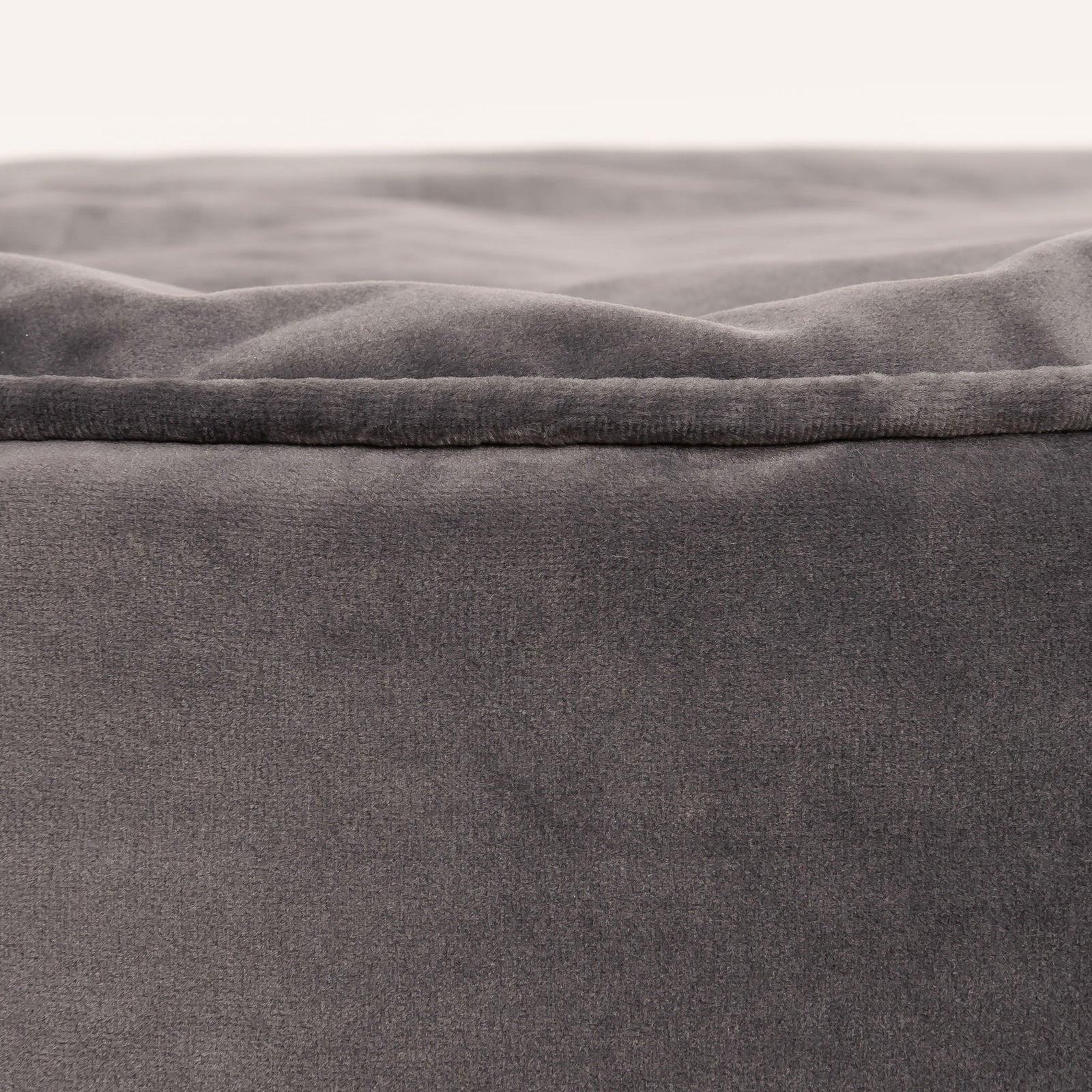 Milano Velvet Bean Bag Pouffe | Charcoal
