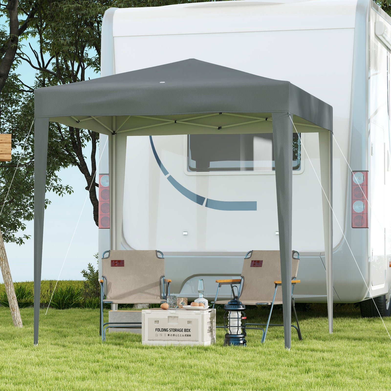 2mx2m Pop Up Gazebo Party Tent Canopy Marquee W/ Storage Bag