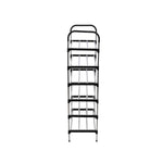 Multi Tiers Shoe Rack Organizer Stackable Space Saving Shoe Shelf | 6 | Black