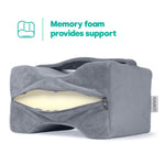 Orthopaedic Leg Pillow With Strap Fleece | One Size | Grey