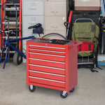 Roller Tool Cabinet Storage Chest Box Garage Workshop 7 Drawers Red | Red