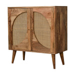 Solid Mango Wood Close-knit Leaf Cabinet