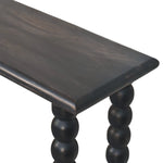 Artisan Furniture Spindle Linear Console In Solid Wood – Dark Brown Finish