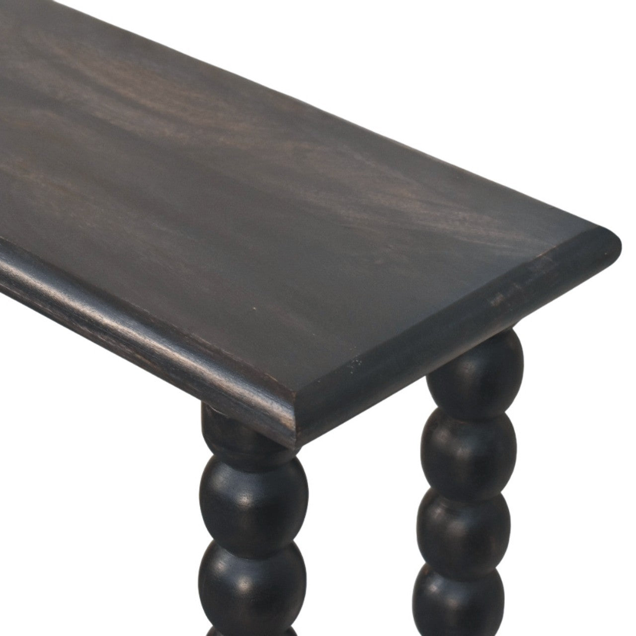 Artisan Furniture Spindle Linear Console In Solid Wood – Dark Brown Finish
