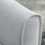 2 Seater Sofa Bed, 3-in-1 Sleeper Sofa With Adjustable Backrest | Light Grey