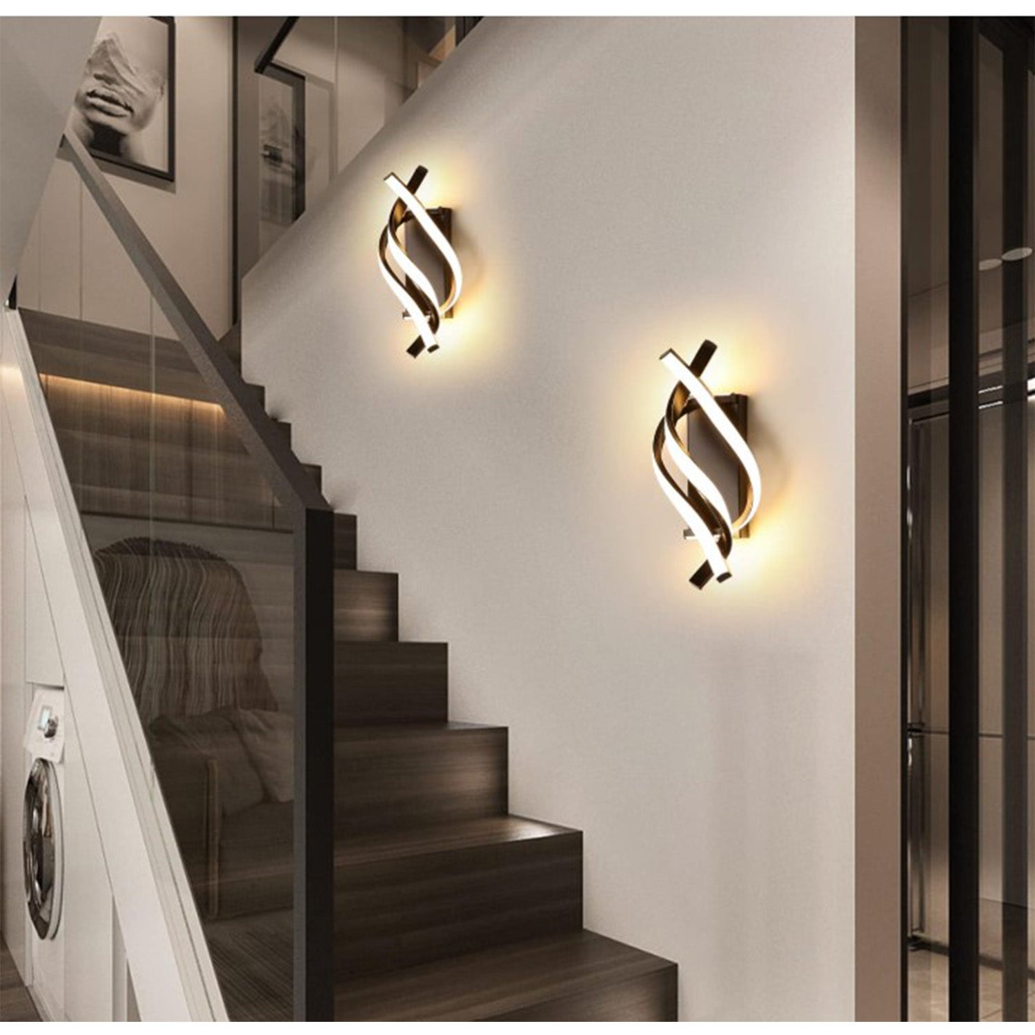 Bath Plus TB+ Modern Spiral Indoor Led Wall Lamp