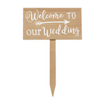HOMESCAPES Welcome Wedding Arrow Sign