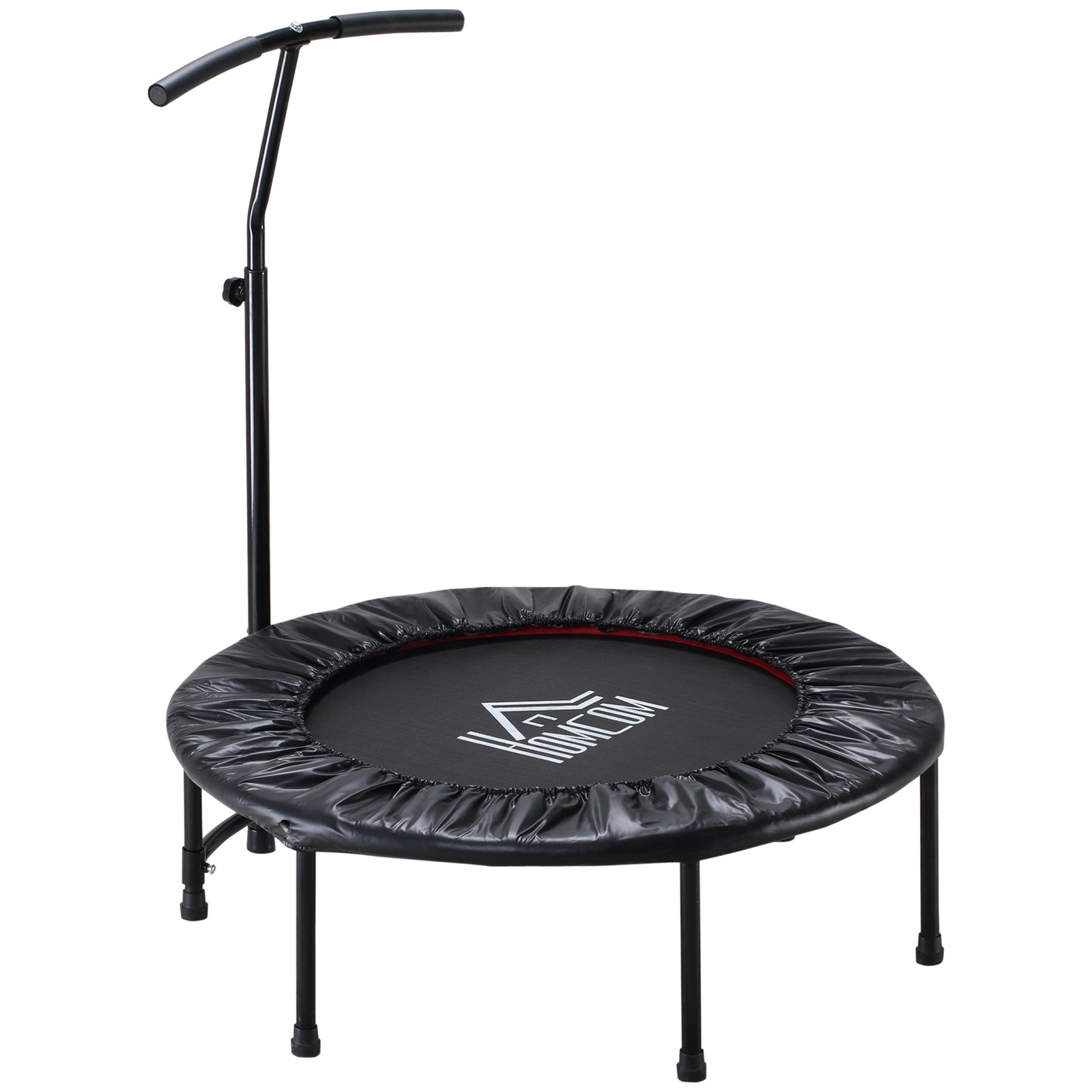 40'' Mini Trampoline, Adult Rebounder Jumper W/ Handle | Black