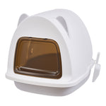 Detachable Flip-top Cat Litter Box With Scoop Easy Clean