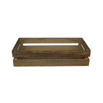 Oak Effect Wooden Packing Crate | Large | Brown