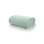 Coco Touch Flannel Throw – Luxury 140x180cm Ultra Soft Blanket | 140cm x 180cm | Sky Blue