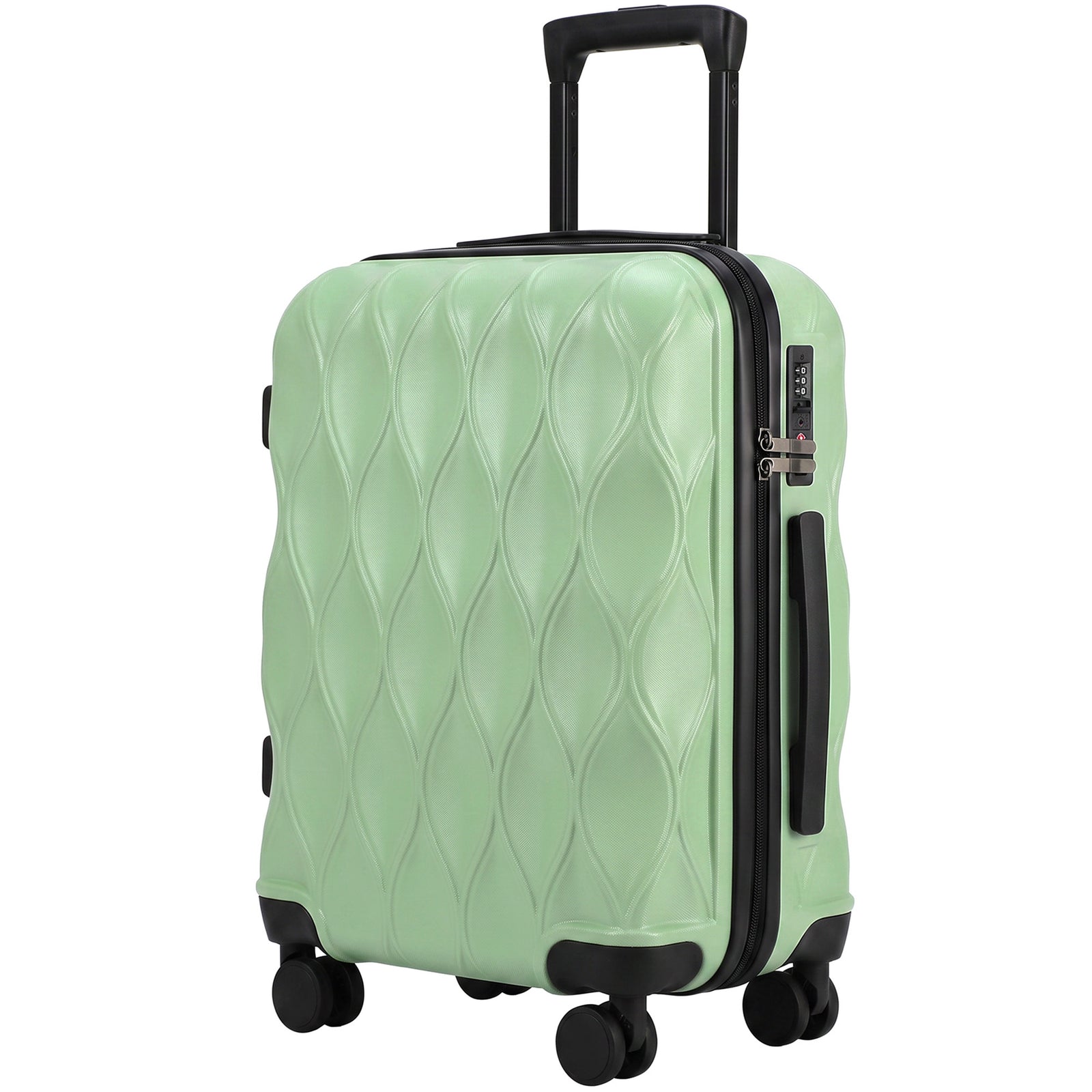 Suitcase, Hard Shell Carry On Luggage With Tsa Lock | 41l | Green