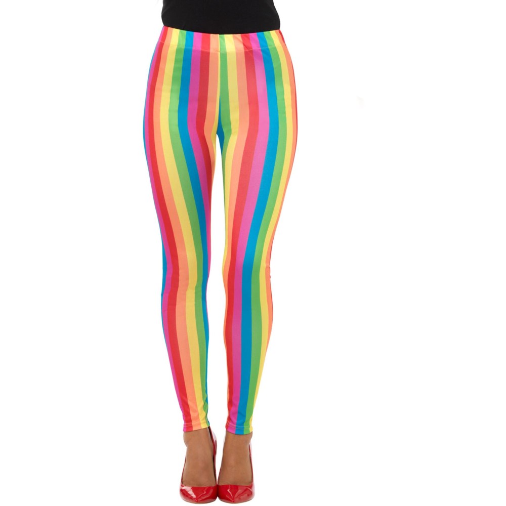 Rainbow Clown Leggings | Small