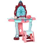 31 Piece Kids Dressing Playset W/ Princess Mirror, Light & Sound