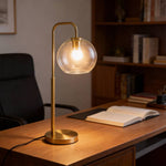 Breeins Contemporary Arc Arm Table Lamp
