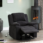 Ellington Boucle Fabric Electric Lift Assist Recliner With Massage And Heat | 1 | Dark Grey