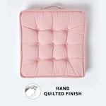 Cotton Armchair Booster Cushion | 50cm x 50cm | Pink