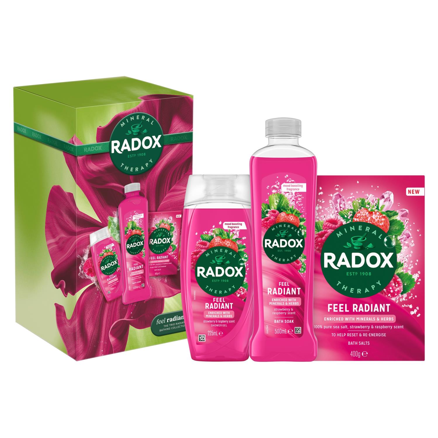 Feel Radiant Collection Gift Set With Shower Gel And Bath Soak | Set of 2