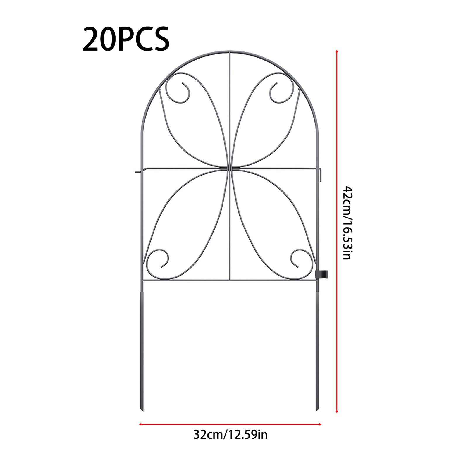 Breeins 20pcs Decorative Garden Fence Panels