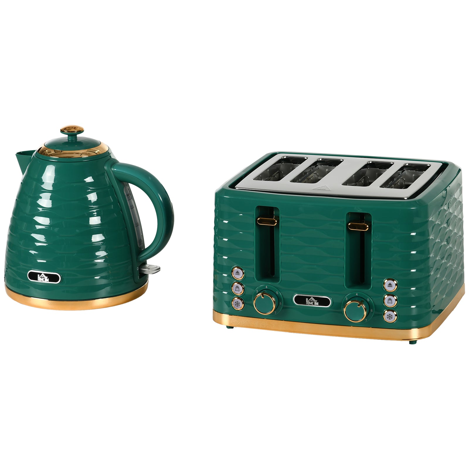 Kettle And Toaster Set 1.7l Boil Kettle And 4 Slice Toaster | One Size