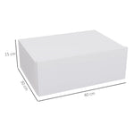 Floating Bedside Table, Wall-mounted Side Table For Bedroom, White