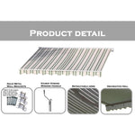 Easy Fit Ascot Awning - Green And Beige | 3.5m | Ascot (Green and Beige)