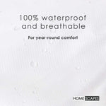 Polypropylene Waterproof Duvet Protector | Double | White