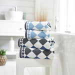 Bliss Diamonds Supersoft Ultra Absorbent Cotton Towels | Bath Towel | Green