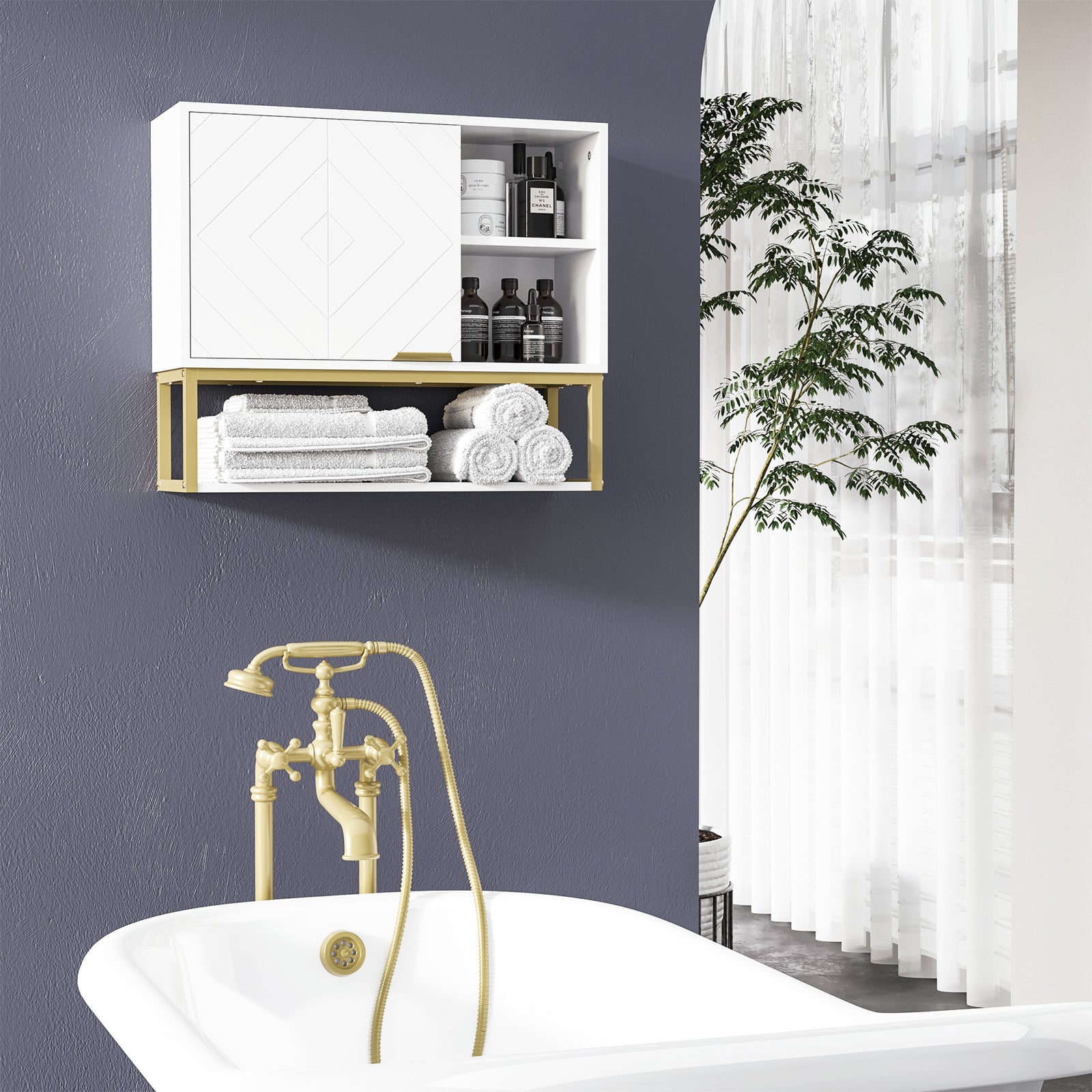 Bathroom Wall Cabinet With Adjustable Shelf For Hallway