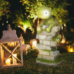 Tortoise Art Sculpture With Solar Light, Outdoor Decor
