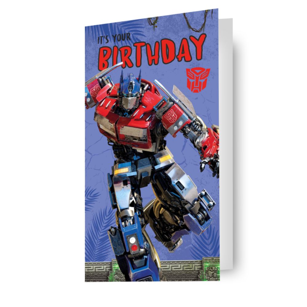Transformers Fold Out Birthday Card Official Product