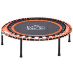 HOMCOM 40" Mini Round Fitness Trampoline, Aerobic Bouncer, Orange