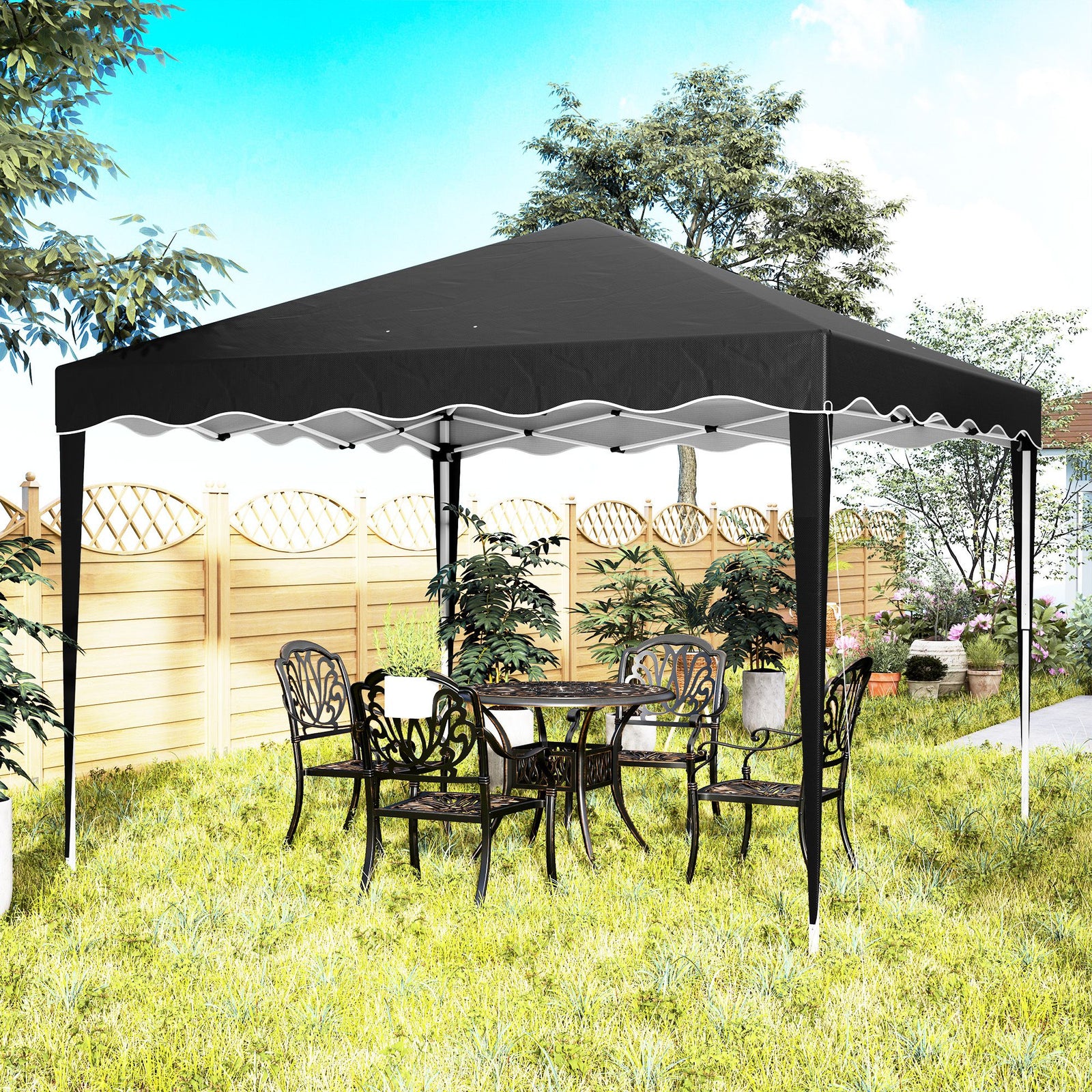 3x3(m) Pop Up Gazebo Marquee Tent For Garden W/ Carry Bag