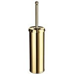 Freestanding Toilet Brush And Container With Plastic Insert | Polished Brass