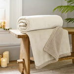 Hazelwood Ultra-soft Flannel & Sherpa Fleece Throw Blanket – 130 X 170cm | 130cm x 170cm | Grey